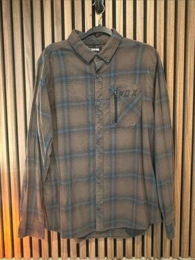 Fox Racing Mens Gamut Stretch Flannel